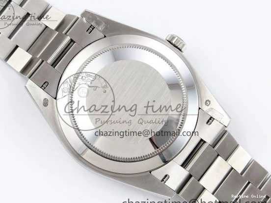 0213 Classic DayDate 40 SS JDF 904L Steel Black Roman Dial on President Bracelet VR3255 V3 (Gain Weight) 1434